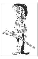 Lucky Luke kleurplaat 30